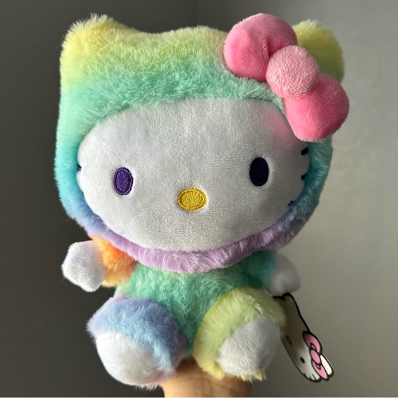 9” Hello Kitty Plush Rainbow Sherbet NWT - Picture 1 of 6